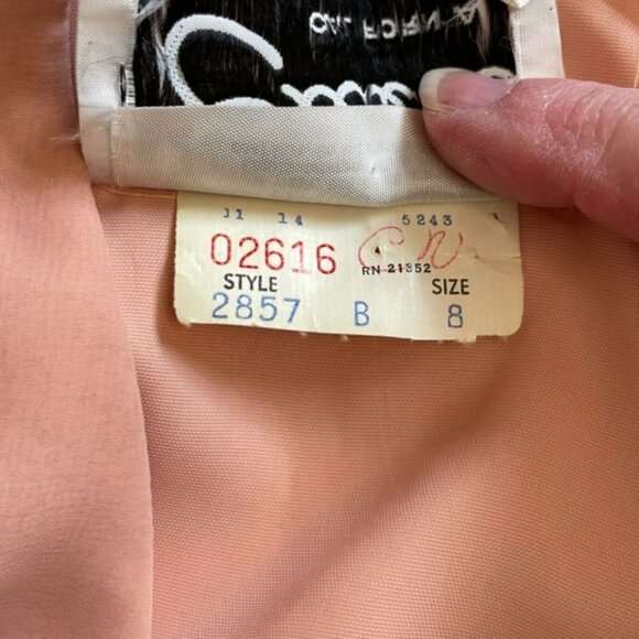 Vintage Miss Elliette 60's 70's Chiffon Micro Pleat Long Maxi Cocktail Dress XS - Picture 9 of 10